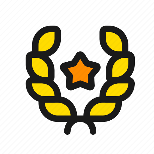 Laurel, awards, movie, film, nomination, cinema, contest icon - Download on Iconfinder