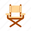 director, chair, seat, folding, furniture, filmmaking, movie 