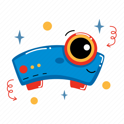 Projector, player, device, movie time, cinema, watching movies, play sticker - Download on Iconfinder