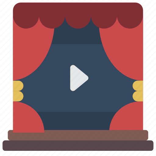 Cinema, curtains, film, movie, movies icon - Download on Iconfinder