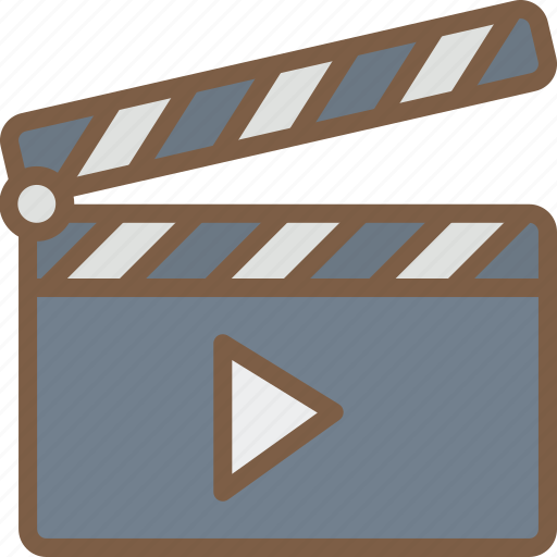 Cinema, clapper, film, movie, movies, play icon - Download on Iconfinder