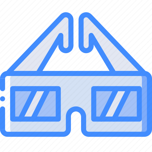 Cinema, film, glasses, movie, movies, three icon - Download on Iconfinder