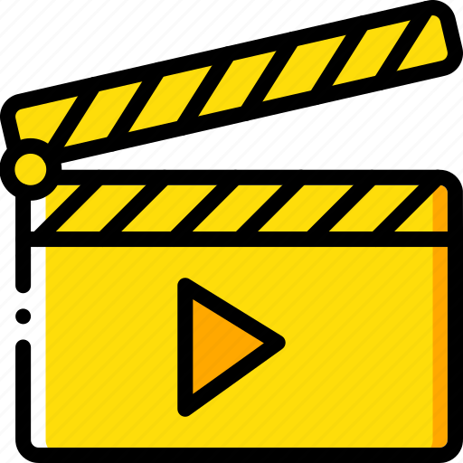 Cinema, clapper, film, movie, movies, play icon - Download on Iconfinder