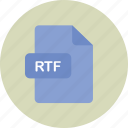 file, rich, rtf, text
