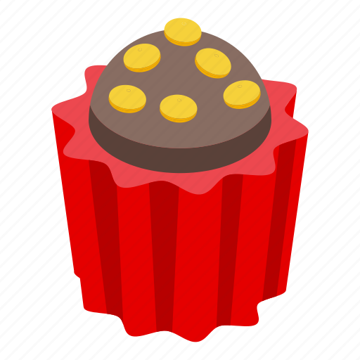 Cook, muffin, isometric icon - Download on Iconfinder