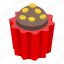 cook, muffin, isometric 