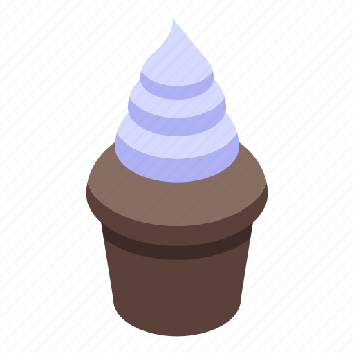 Tasty, muffin, isometric icon - Download on Iconfinder