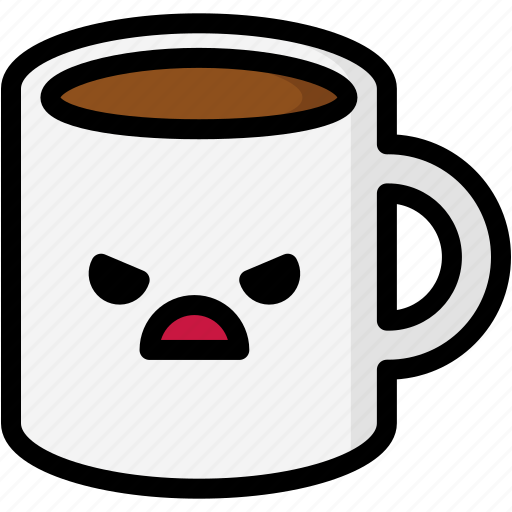 Angry, emoji, emotion, expression, face, feeling, mug icon - Download on Iconfinder