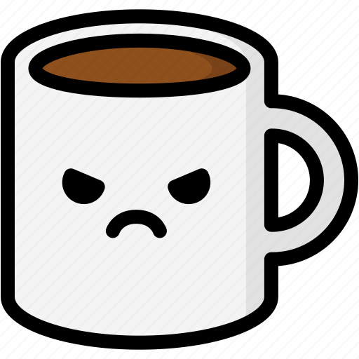 Angry, emoji, emotion, expression, face, feeling, mug icon - Download on Iconfinder