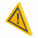 attention, danger, authentication, isometric