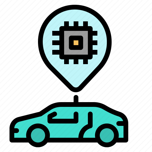 Ai, car, delivery, gps, pin icon - Download on Iconfinder