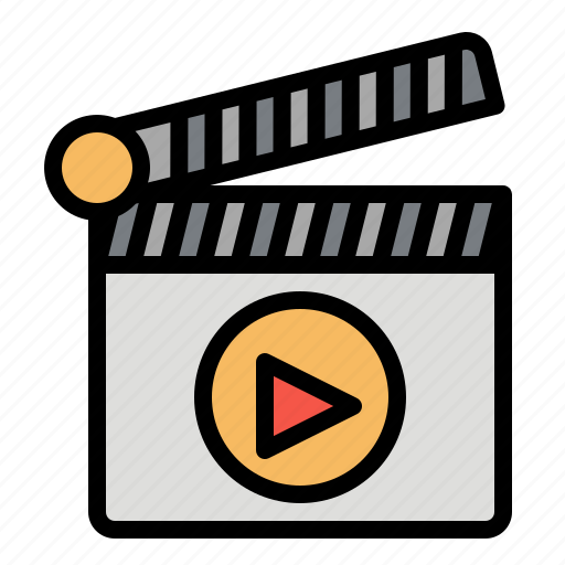 Cinema, clapper, clapperboard, film, video icon - Download on Iconfinder