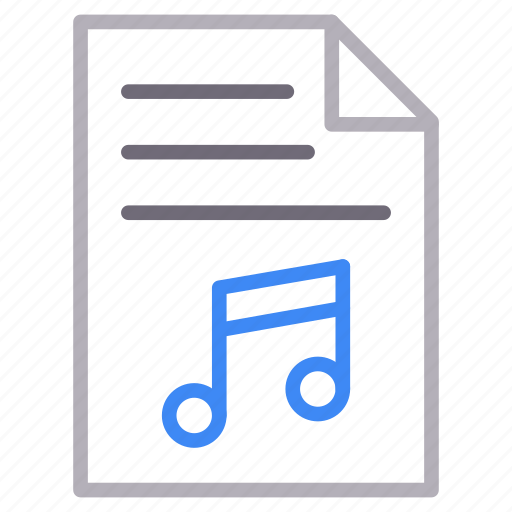 Audio, document, file, melody, music icon - Download on Iconfinder