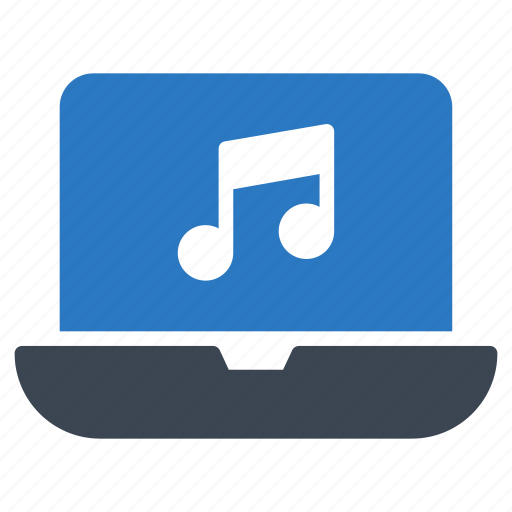 Audio, gadget, laptop, melody, music icon - Download on Iconfinder