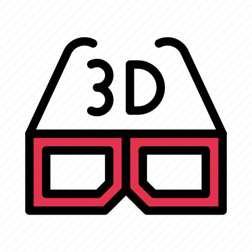 3dglasses, cinema, goggles, multimedia, view icon - Download on Iconfinder