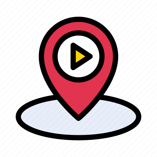 Cinema, location, map, marker, pointer icon - Download on Iconfinder