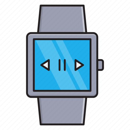 Audio, multimedia, pause, player, smartwatch icon - Download on Iconfinder