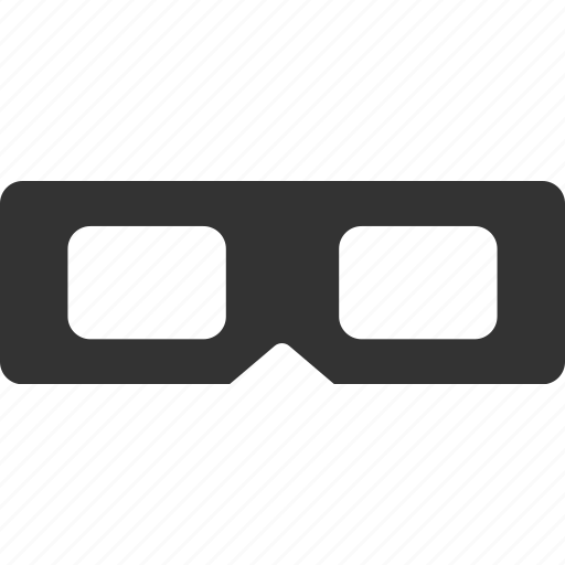 Cinema, glasses, sun glasses, three dimensional, vision icon - Download on Iconfinder