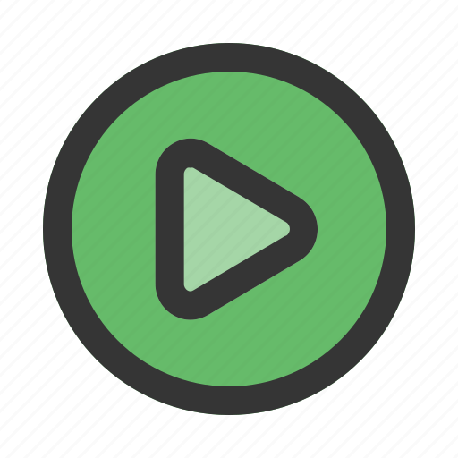 Play, button, music, video, multimedia icon - Download on Iconfinder