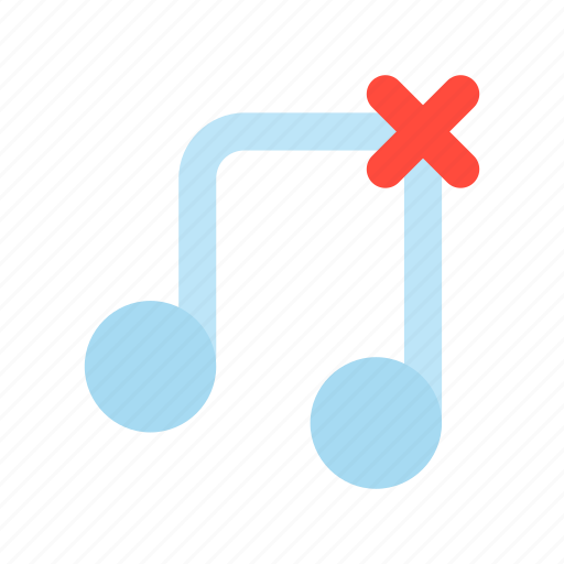 Delete, playlist, music, song, remove, track icon - Download on Iconfinder