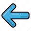 before arrow, left, previous, back, direction 