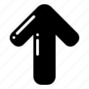 up arrow, top, direction, arrow