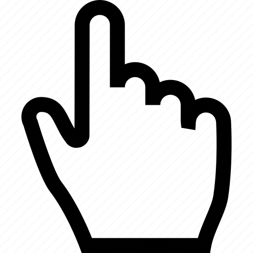 Cursor, designate, hand, finger, gesture, tap, touch icon - Download on Iconfinder