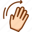 hand, palm, right, wave, waving 