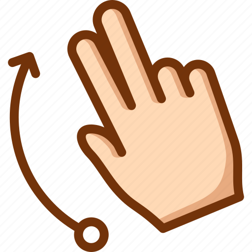 Fingers, flick, two, up icon - Download on Iconfinder