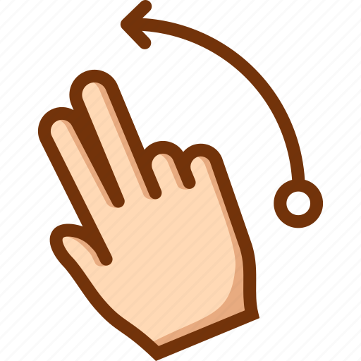 Fingers, flick, left, two icon - Download on Iconfinder
