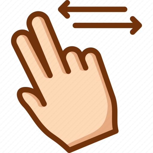 Fingers, horizontal, scroll, two icon - Download on Iconfinder