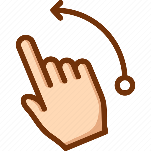 Finger, flick, left icon - Download on Iconfinder