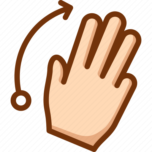 Fingers, flick, right, three icon - Download on Iconfinder