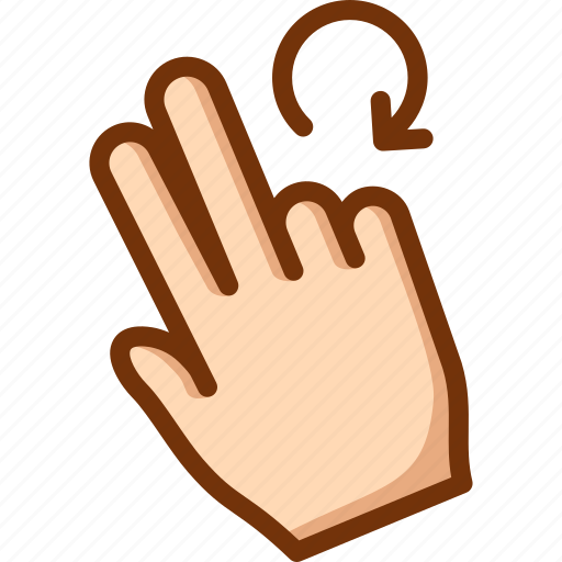 Fingers, rotate, touch, two icon - Download on Iconfinder