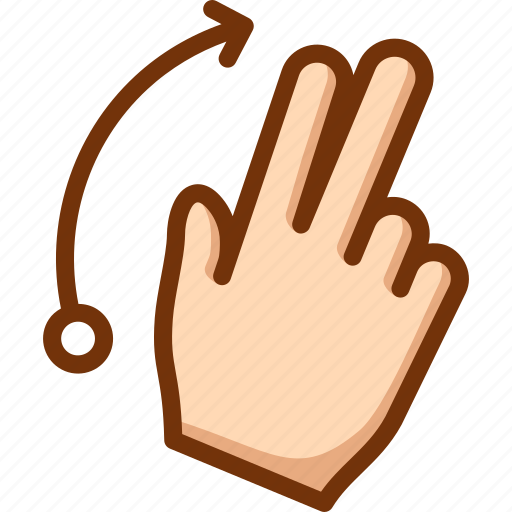 Fingers, flick, right, two icon - Download on Iconfinder