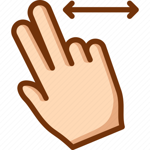 Fingers, horizontal, swipe, two icon - Download on Iconfinder