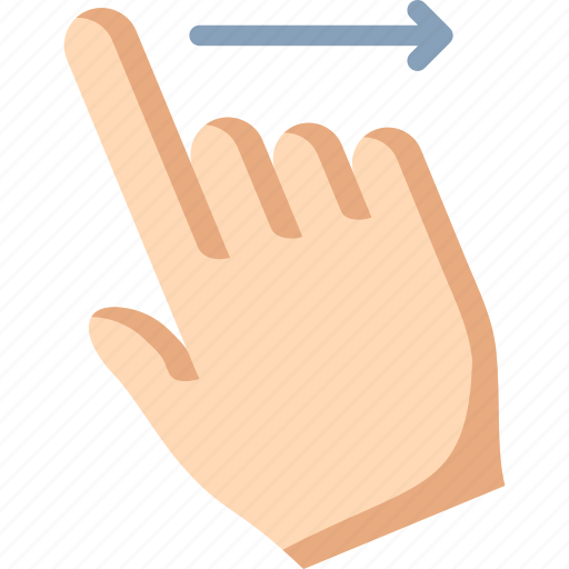 Finger, right, swipe icon - Download on Iconfinder