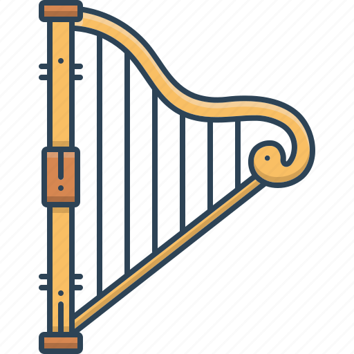 Antique, harp, lira, lute, lyra, lyre icon - Download on Iconfinder