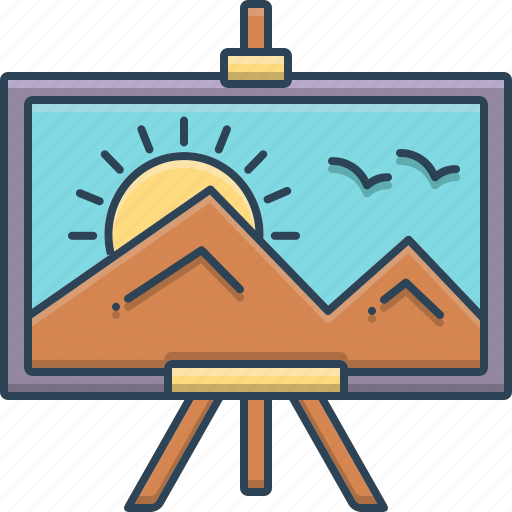 Canvas, painting, sailcloth, scrim icon - Download on Iconfinder