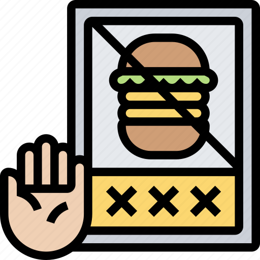 Food, eat, restriction, prohibited, label icon - Download on Iconfinder