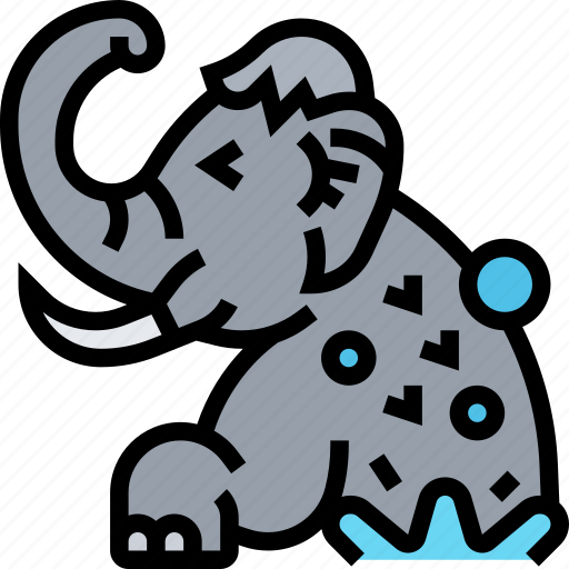 Mammoth, extinct, prehistoric, ice, age icon - Download on Iconfinder