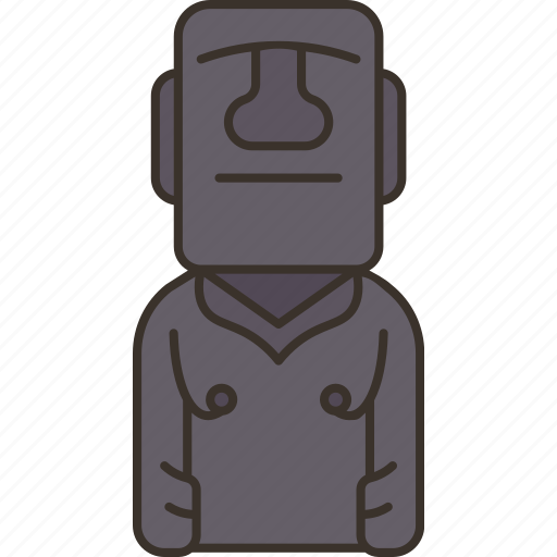Moai, museum, statue, archaeology, exhibition icon - Download on Iconfinder
