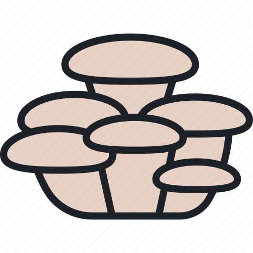 Oyster, mushroom, mushrooms, food, edible mushroom icon - Download on Iconfinder