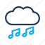 cloud, guitar, headset, music, tone 