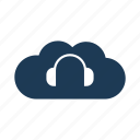 cloud, headset, music