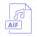 aif, audio, digital, file, format, music, note, sound