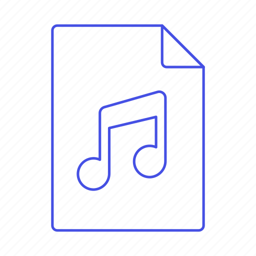 Audio, digital, file, format, music, note, song icon - Download on Iconfinder