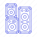 dj, speakers, music
