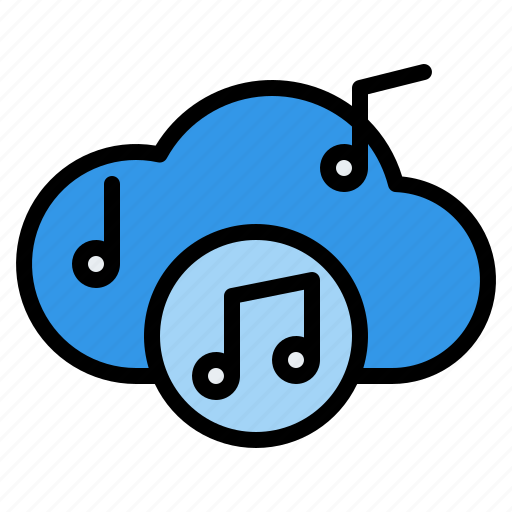 Cloud, music, playlist, song, upload icon - Download on Iconfinder