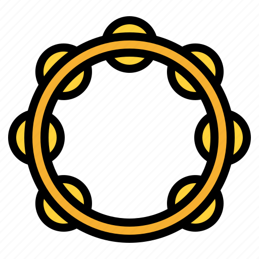 Music, rhythm, sound, tambourine icon - Download on Iconfinder